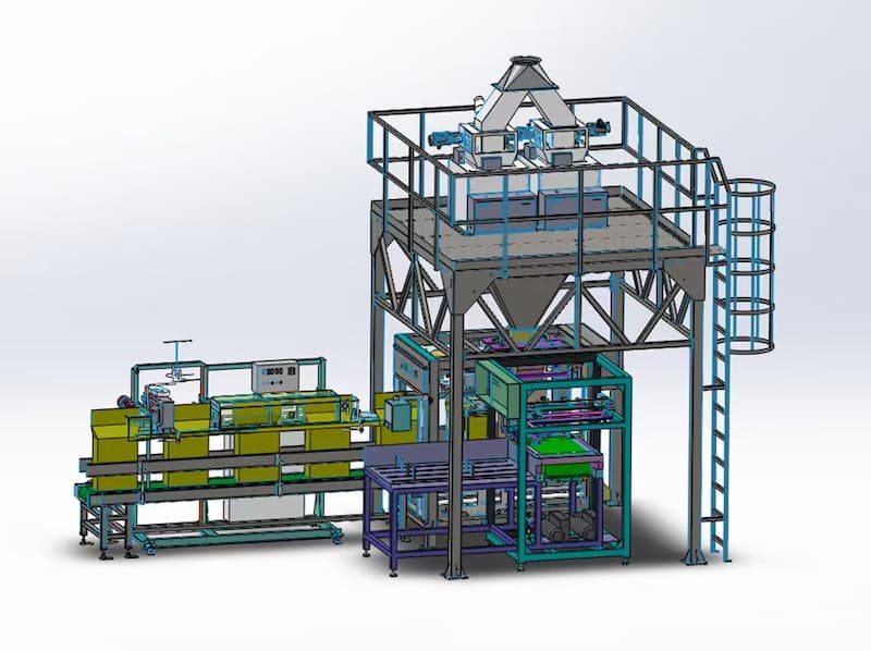 máquina envasadora de bolsas de boca abierta