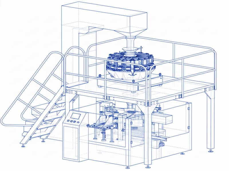 máquina envasadora de bolsas prefabricadas